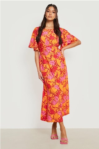 Midi-jurk - Oranje