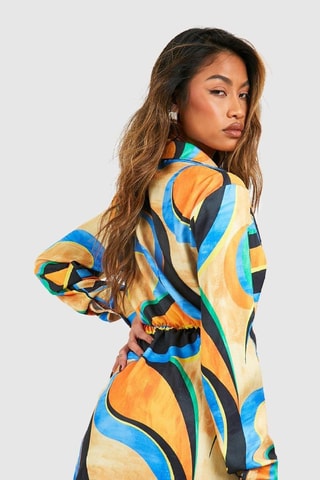 Robe portefeuille - Orange