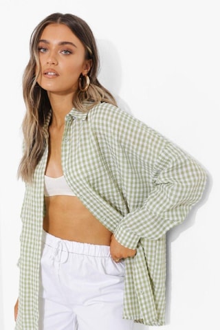 Oversized Overhemd - Groen