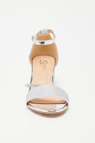 Sandalen met Hak Zilverkleurig
