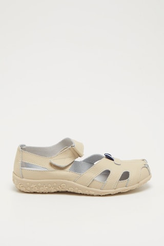 Leren Ballerina’s - Beige