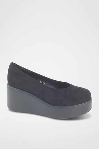 Ballerina's met Sleehak - Zwart