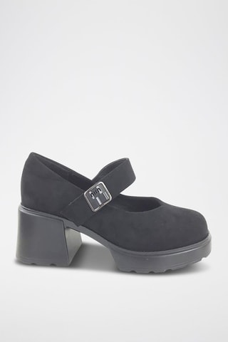 Mary Janes met Hak - Zwart