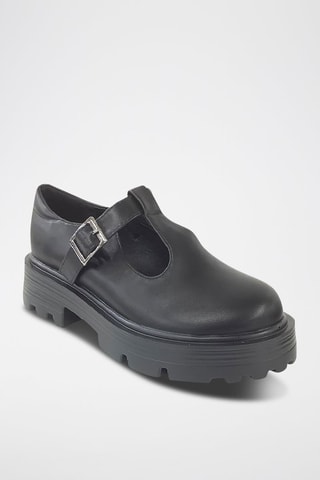 Platform Mary Janes  Zwart