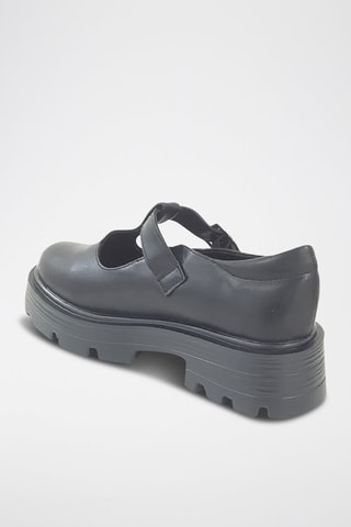 Platform Mary Janes  Zwart