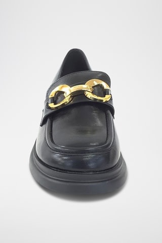 Mocassins met Hak - Zwart