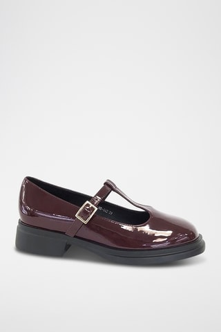 Gelakte Saloméschoenen - Bordeauxrood