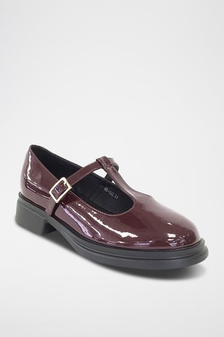 Gelakte Saloméschoenen - Bordeauxrood