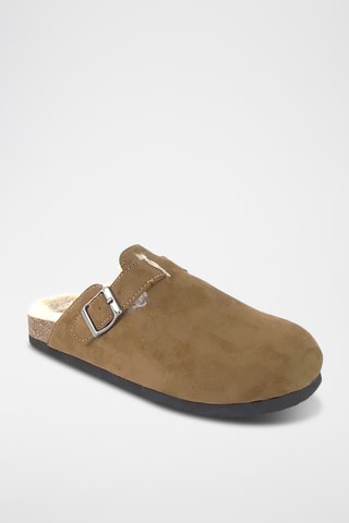 Gevoerde Clogs - Camel