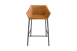 2 tabourets Marron et noir