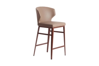 Tabouret - Beige et marron