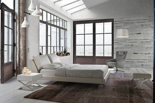 Banc de lit Blanc et argenté