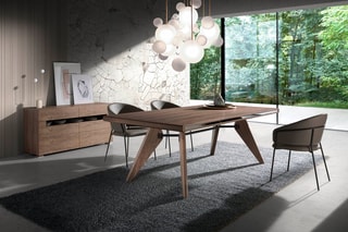 Table à manger - Imitation noyer