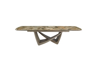 Table extensible - Taupe et beige