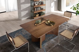 Table à manger en noyer - 200 x 76 x 100 cm