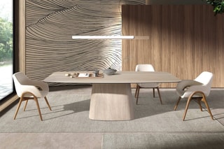 Table à manger en marbre - 240 x 120 x 76 cm