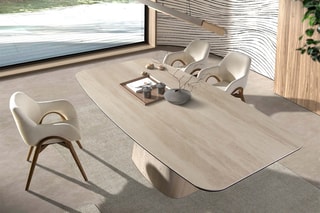 Table à manger en marbre - 240 x 120 x 76 cm
