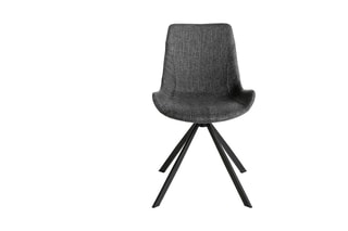 4 chaises pivotantes Gris et noir