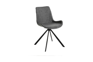 4 chaises pivotantes Gris et noir