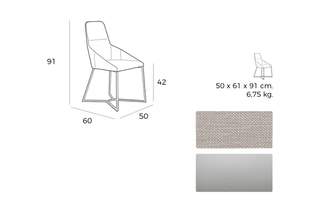 4 chaises Taupe