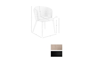 Chaise Beige et noir