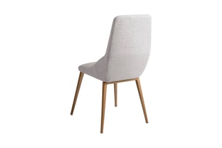 2 chaises Gris clair et doré