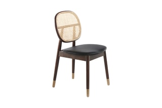 2 chaises Noir et marron foncé