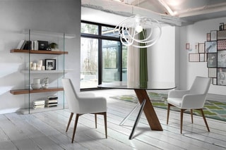 2 chaises Blanc et naturel