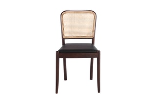 2 chaises Naturel et noir