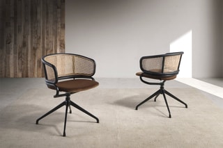 Chaise - Marron foncé et naturel