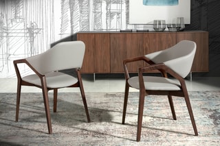 Chaise  - Beige et naturel
