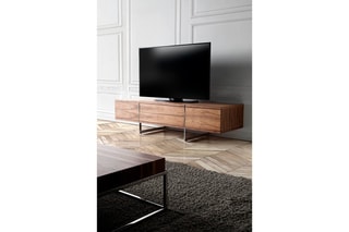 Meuble TV 2 portes - Naturel