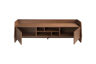 Meuble TV 2 portes - Naturel