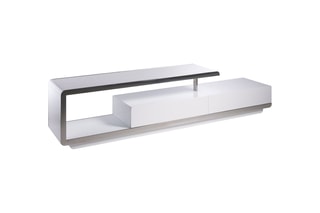 Meuble TV 2 tiroirs - 200 x 40 x 45 cm