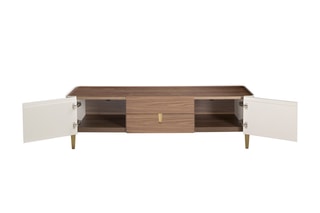 Meuble TV 2 portes - 200 x 47 x 54 cm