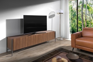 Meuble TV 4 portes Naturel