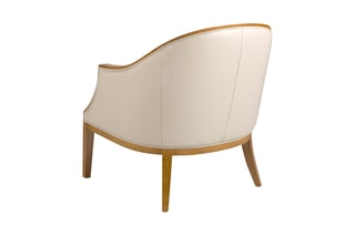 Fauteuil - Blanc et naturel