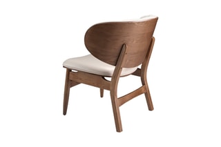 Fauteuil - Beige et naturel - En similicuir