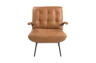 Fauteuil - Marron - En cuir