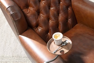 Fauteuil - Marron - En cuir