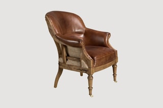Fauteuil - Marron - En cuir