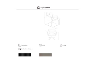 Fauteuil pivotant - Gris et noir