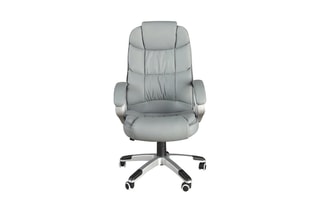 Fauteuil de bureau pivotant - Gris et argenté