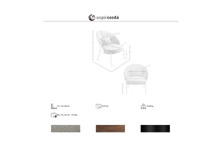 Fauteuil - Gris et imitation noyer