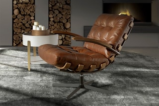 Fauteuil - Camel - En cuir