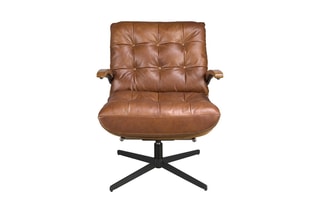 Fauteuil - Camel - En cuir