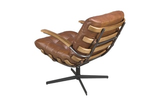 Fauteuil - Camel - En cuir