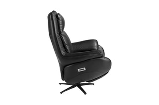 Fauteuil - Noir - En cuir