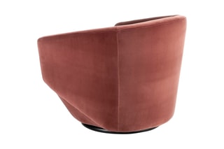 Fauteuil pivotant - Vieux rose