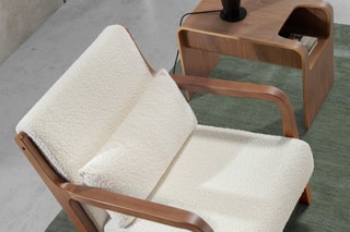Fauteuil - Blanc et naturel